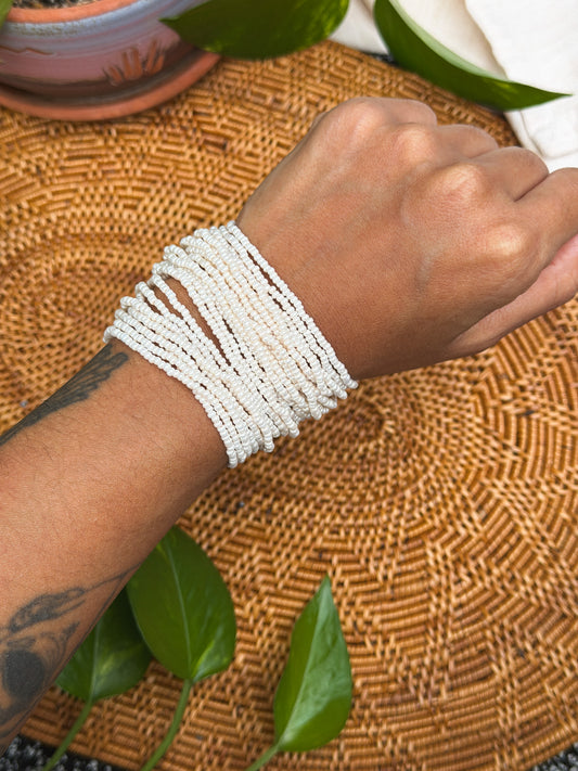 Pearlescent Multi-Strand Cuff