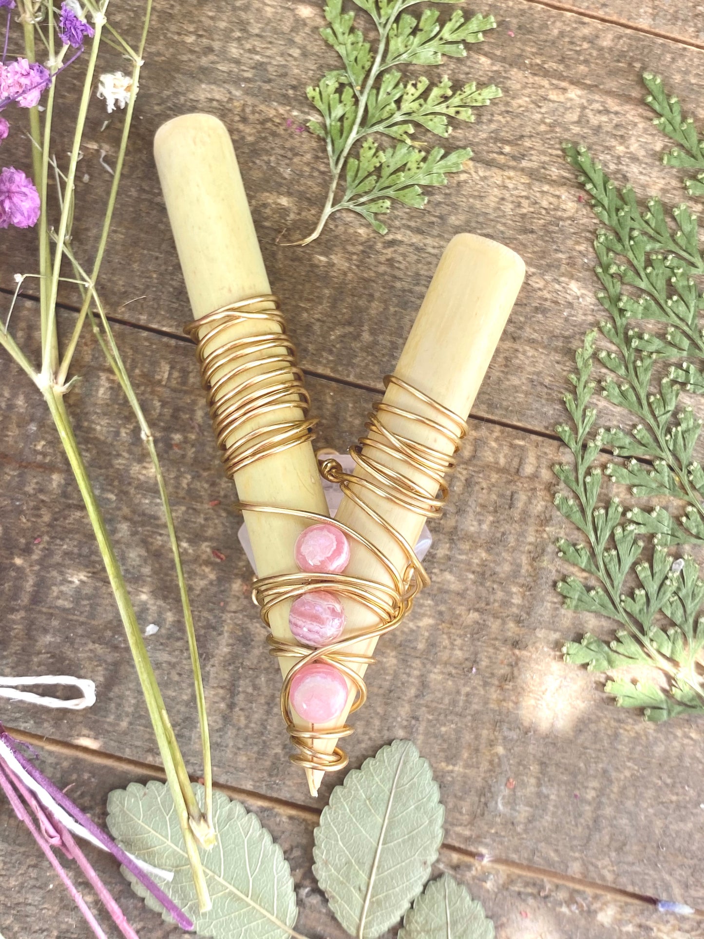 Rose Quartz & Rhodocrosite for the HEART CHAKRA