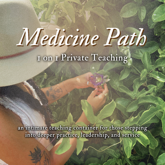 Medicine Path: 1 on 1 Private Teaching