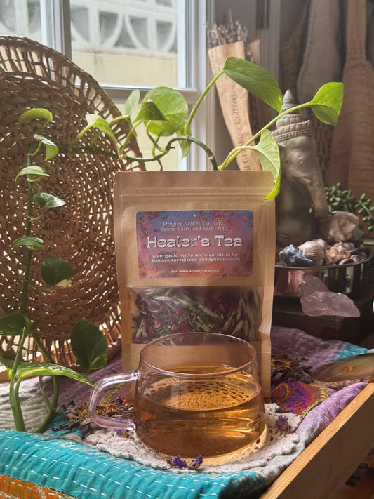 ༶ Healer's Tea ༶ nervous system herbal blend for healers & caretakers