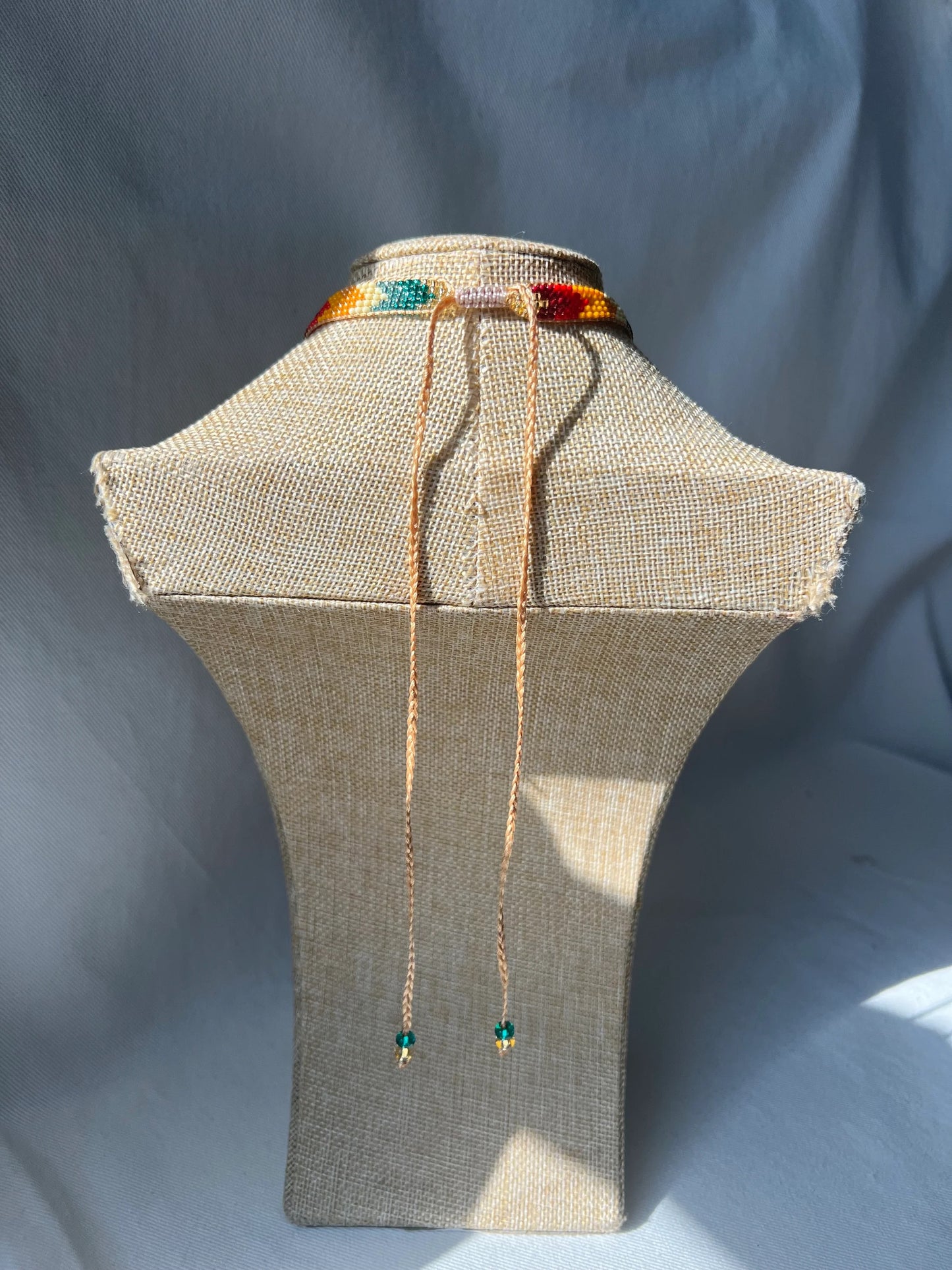 ༶ "Arcoíris" Beaded Choker ༶ Inga Tribe, Colombia