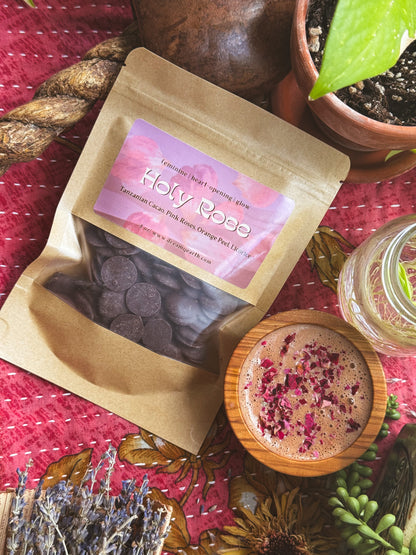 ✧ sip earth ✧ Holy Rose Ceremonial Cacao & Copita Bundle