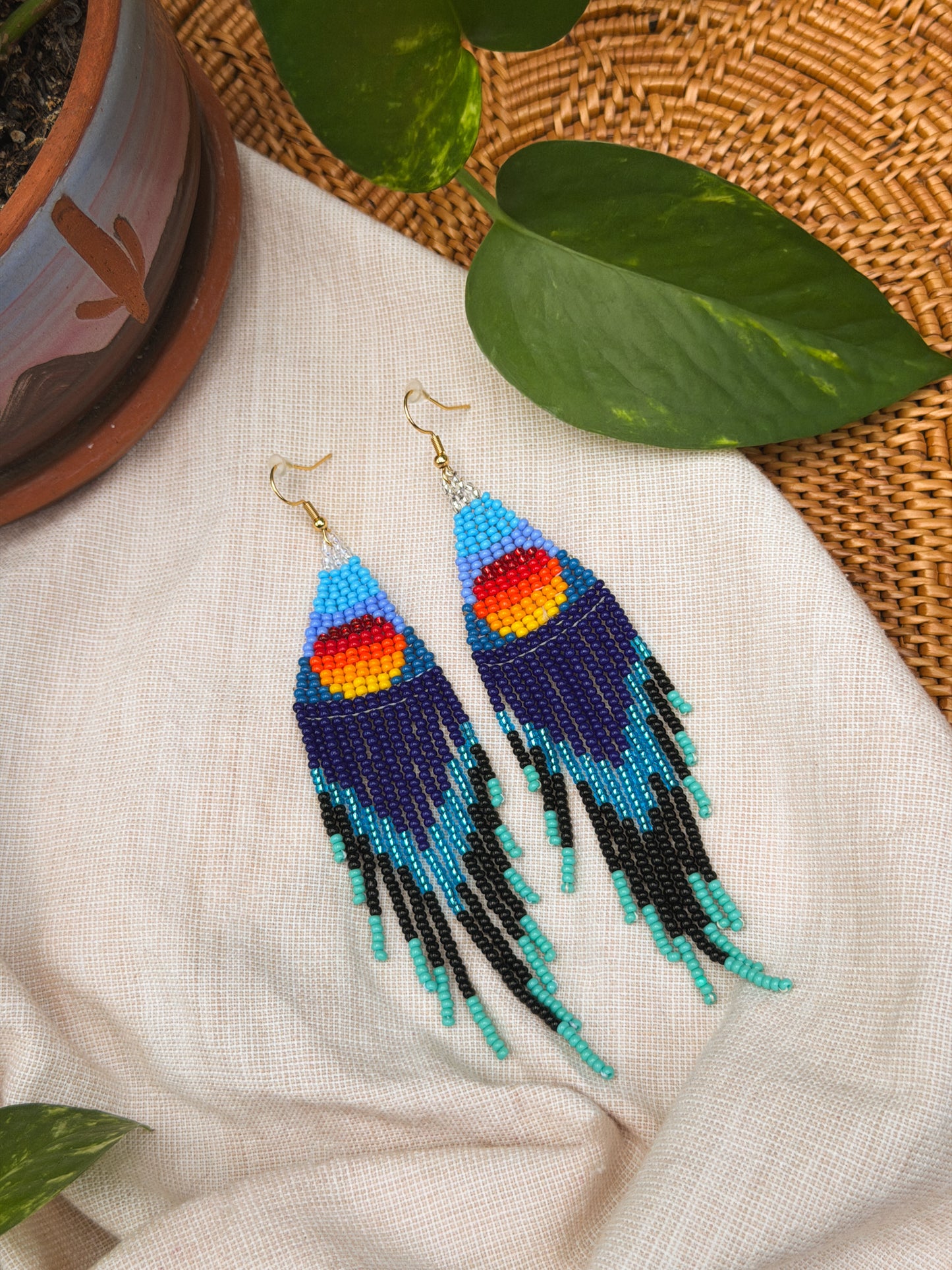 ༶ Blue Dreamy Sunset ༶ Misak Tribe, Colombia