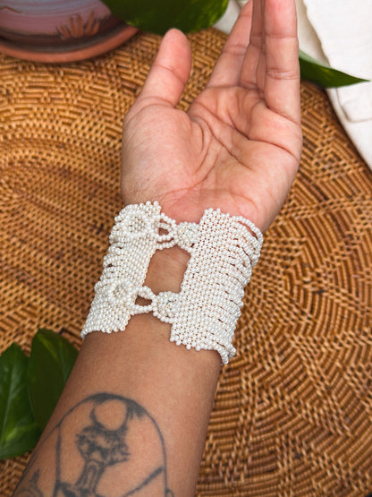 Pearlescent Multi-Strand Cuff