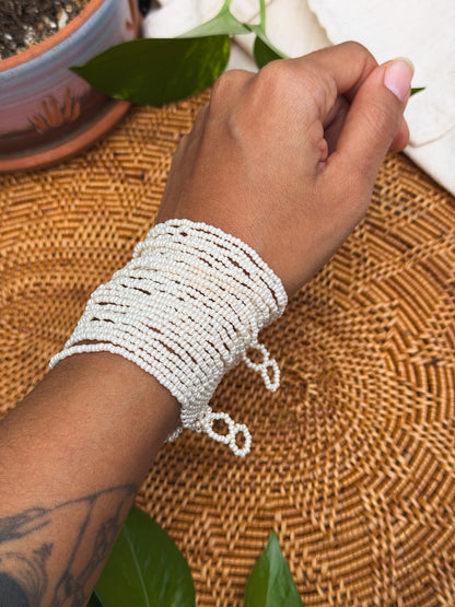 Pearlescent Multi-Strand Cuff