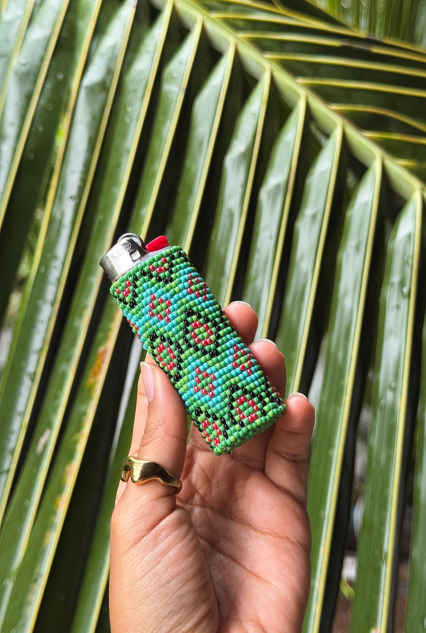 𖤓 Beaded Lighter Case 𖤓
