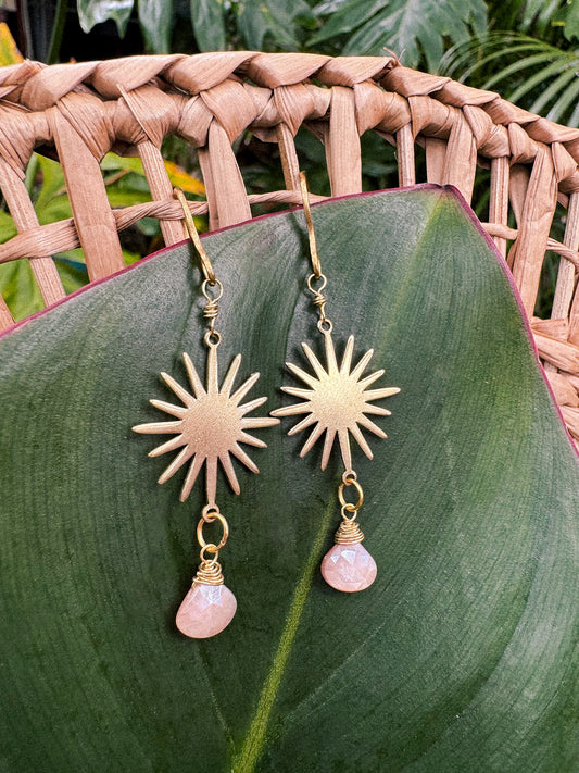Sweet Mystic Moonstone Earrings