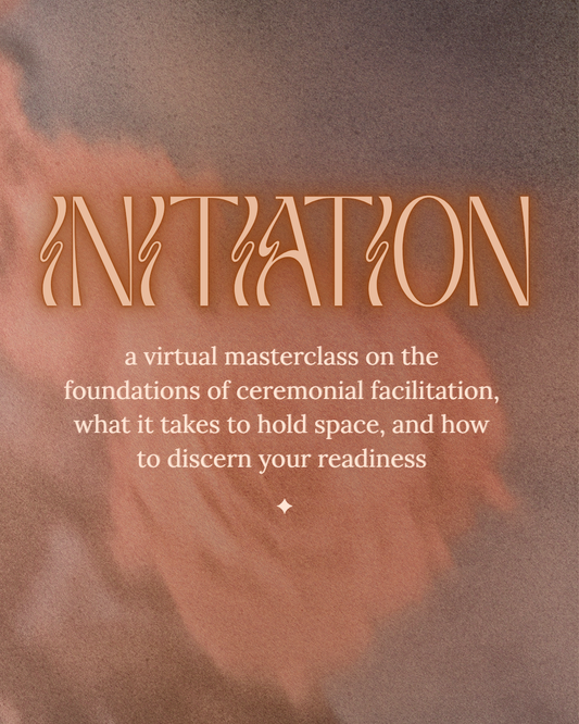 • INITIATION • {masterclass replay}