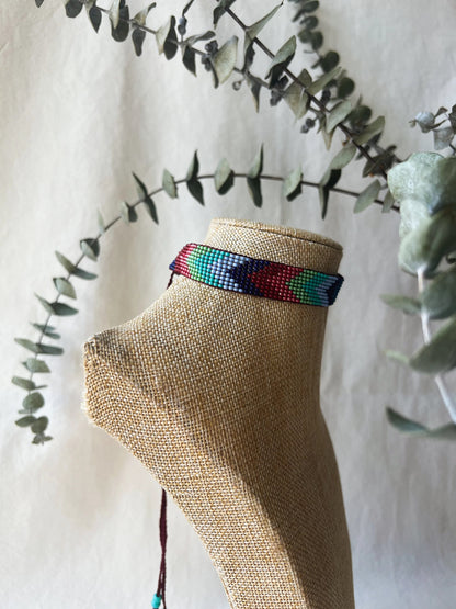 ༶ "Mermaid" Beaded Choker ༶ Inga Tribe, Colombia