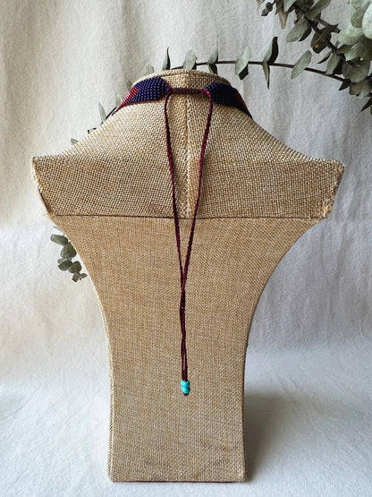༶ "Mermaid" Beaded Choker ༶ Inga Tribe, Colombia