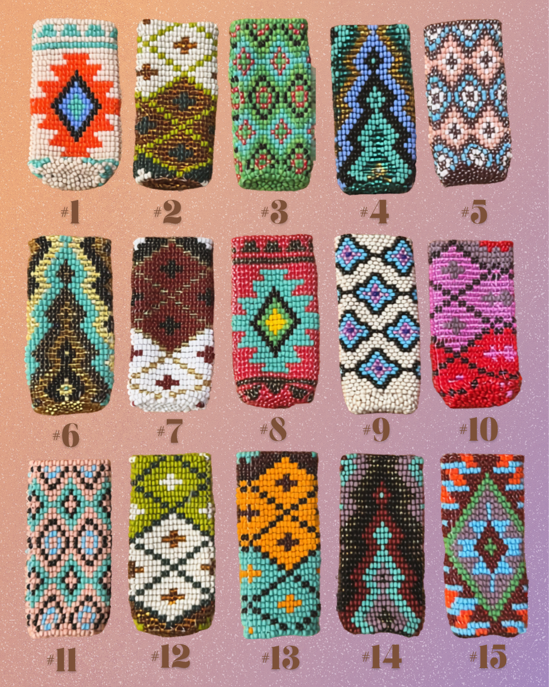 𖤓 Beaded Lighter Case 𖤓